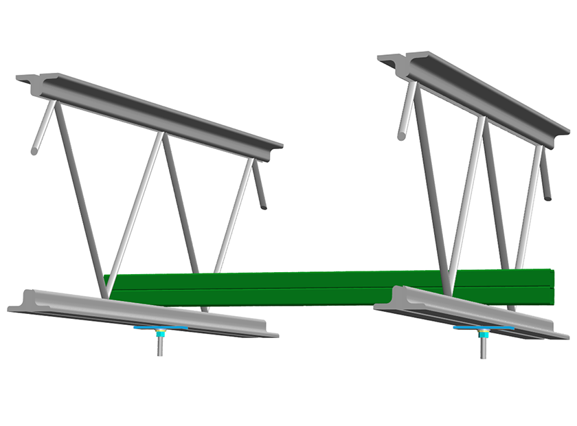 How to attach Unistrut channel to bar joist using threaded rod