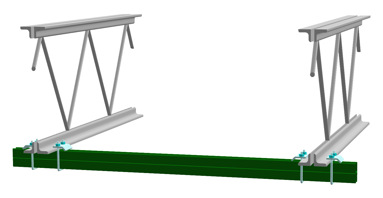 Unistrut Bar Joist Attachment using Beam Clamps